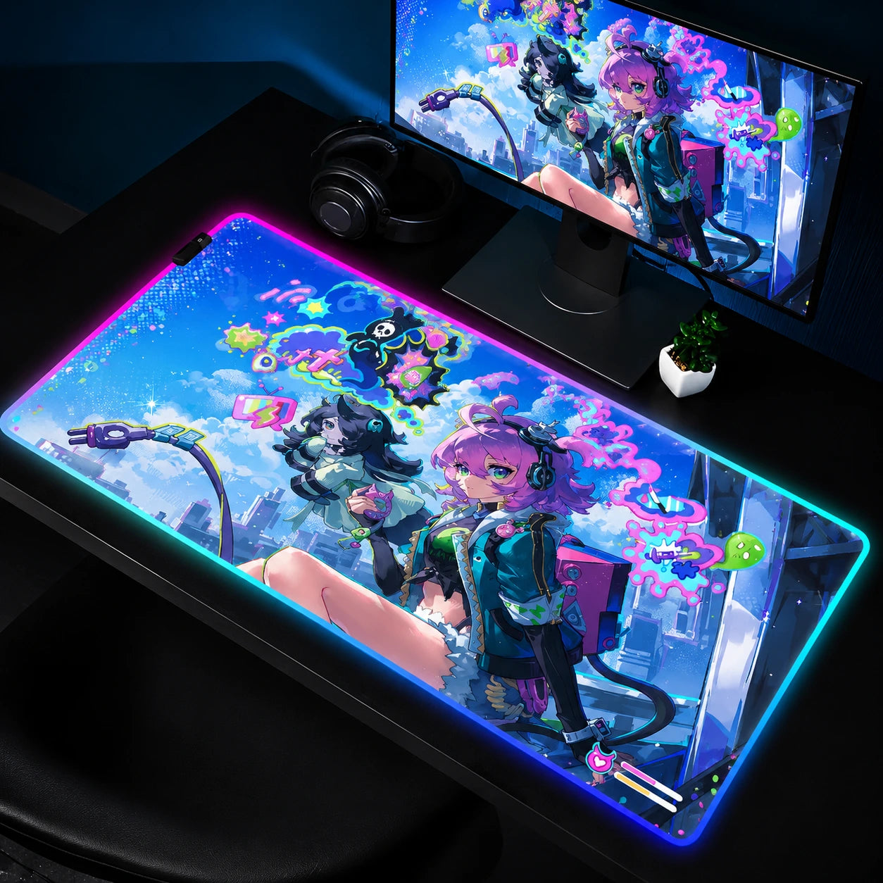 Neverness to Everness LED Mouse Pad – Design 13