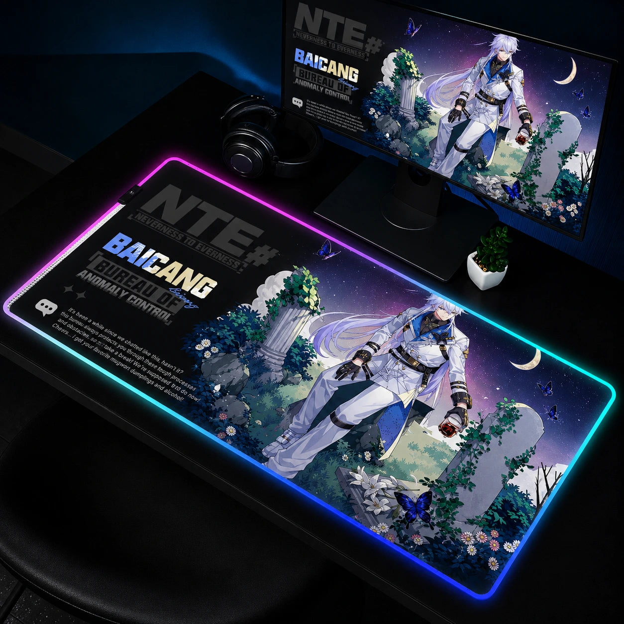 Neverness to Everness LED Mouse Pad – Design 17