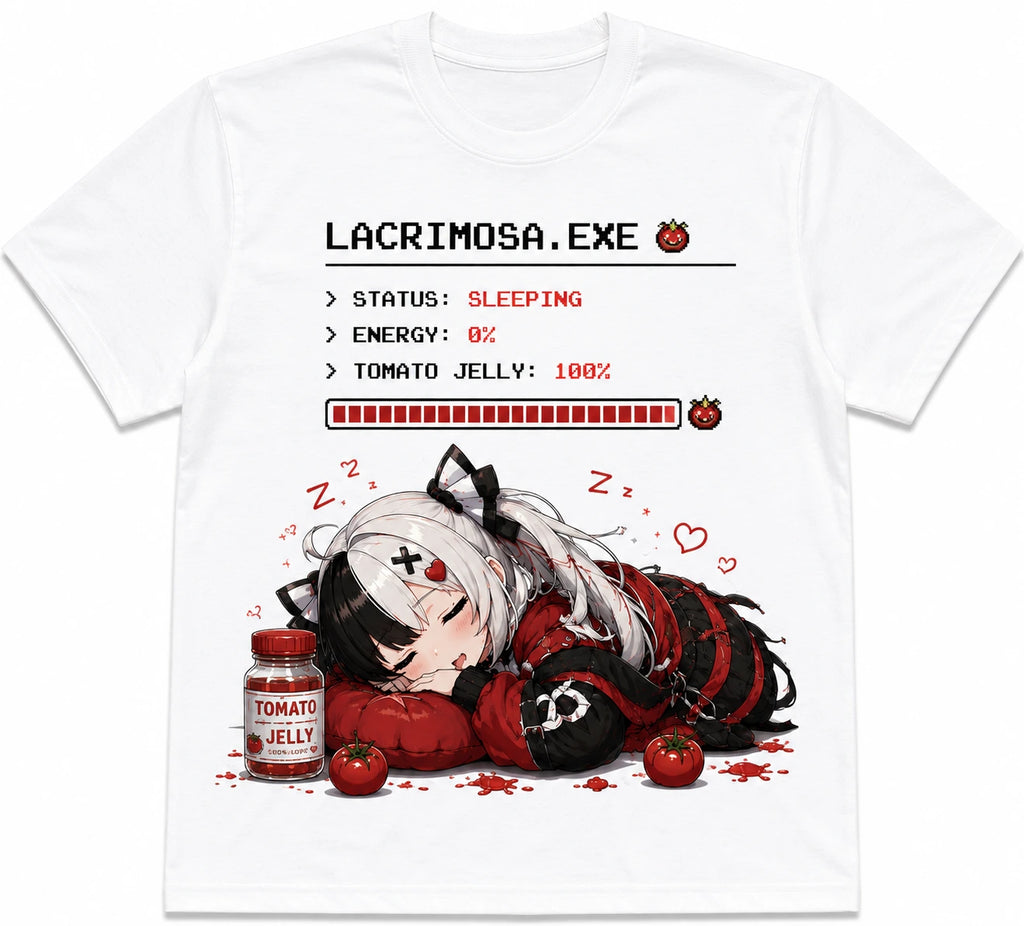 NTE Lacrimosa.exe Tomato Jelly White T-Shirt