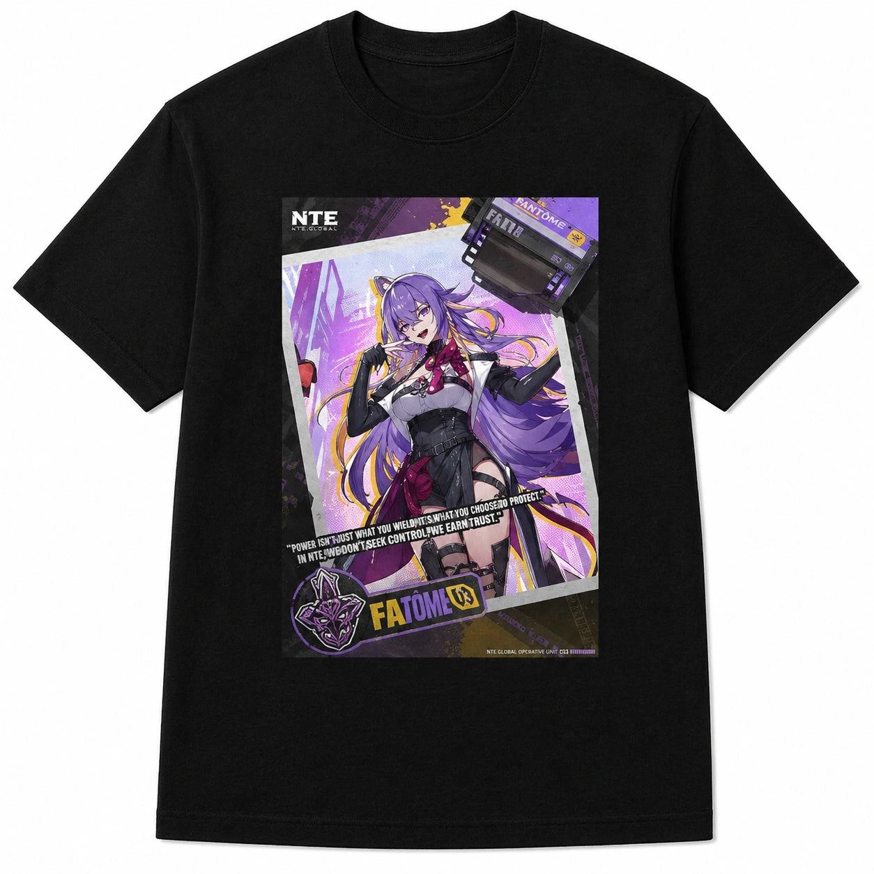Neverness to Everness Fadia schwarzes T-Shirt
