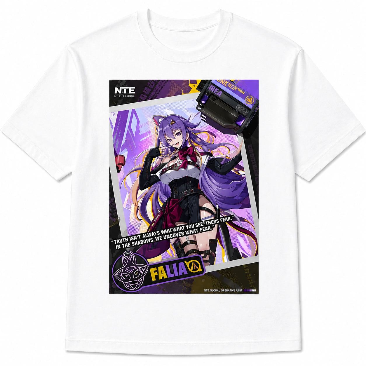 T-shirt blanc Neverness to Everness Fadia