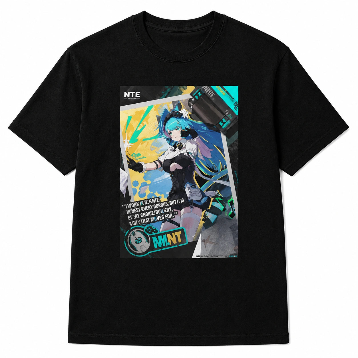 Neverness to Everness Mint Black T-Shirt