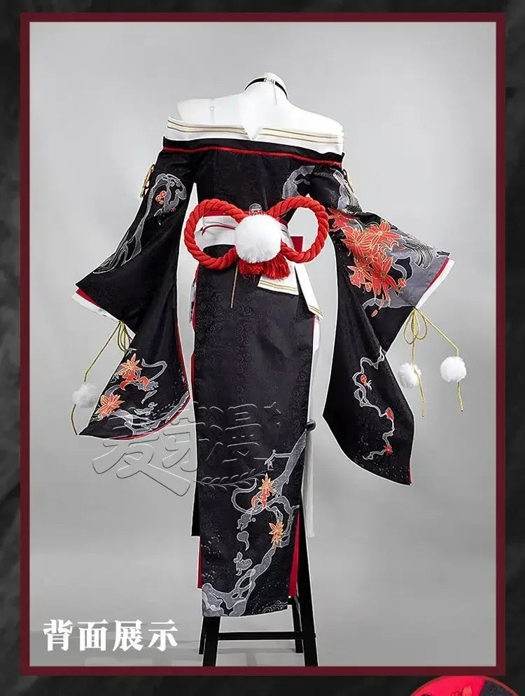 2026 neues Rollenspiel Nie-zu-Ewigkeiten Hotori Cosplay Kostüm Kleid Kopfbedeckung Ohrringe Spiel NTE Outfit Halloween Party Anzug