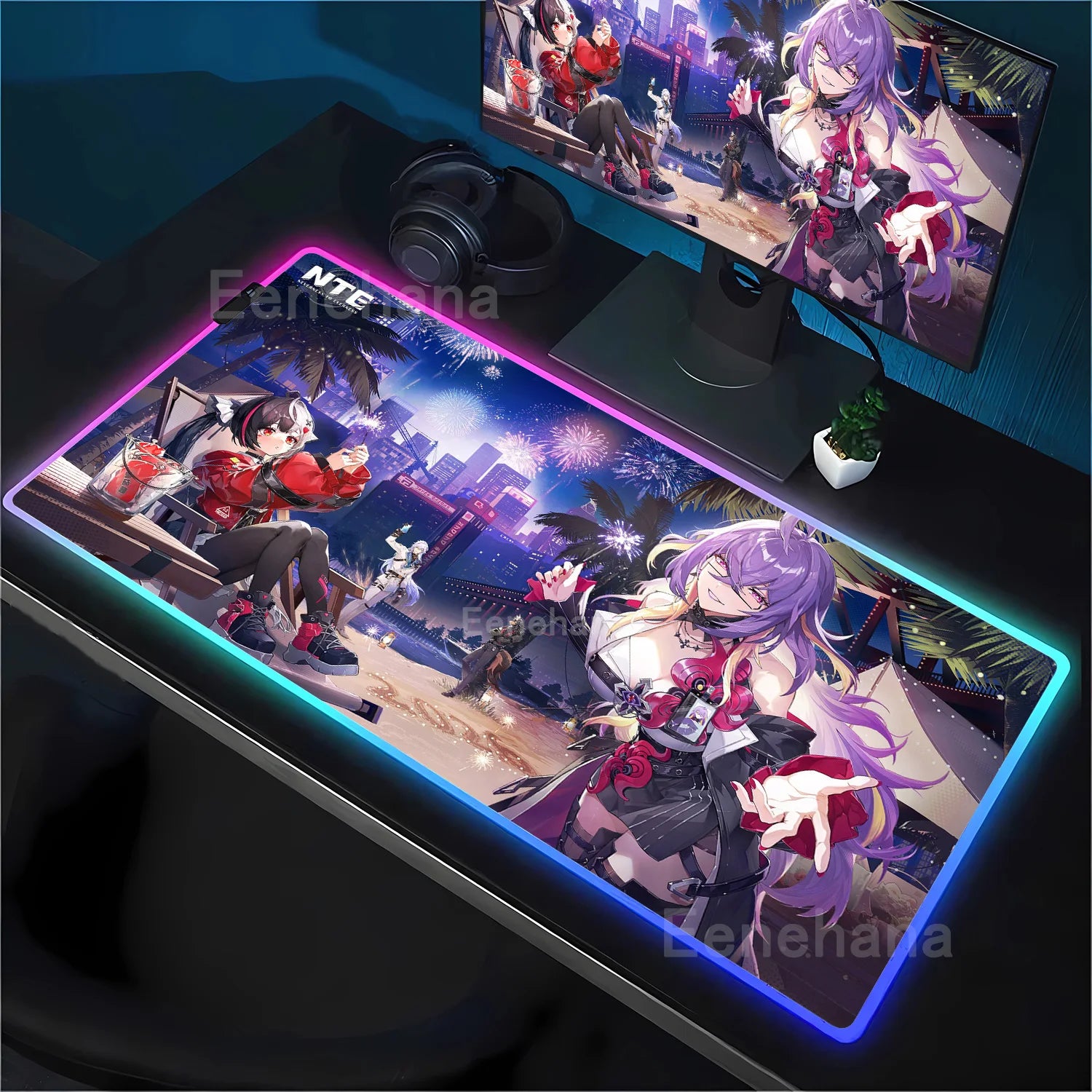 Neverness to Everness LED Mouse Pad – Design 7