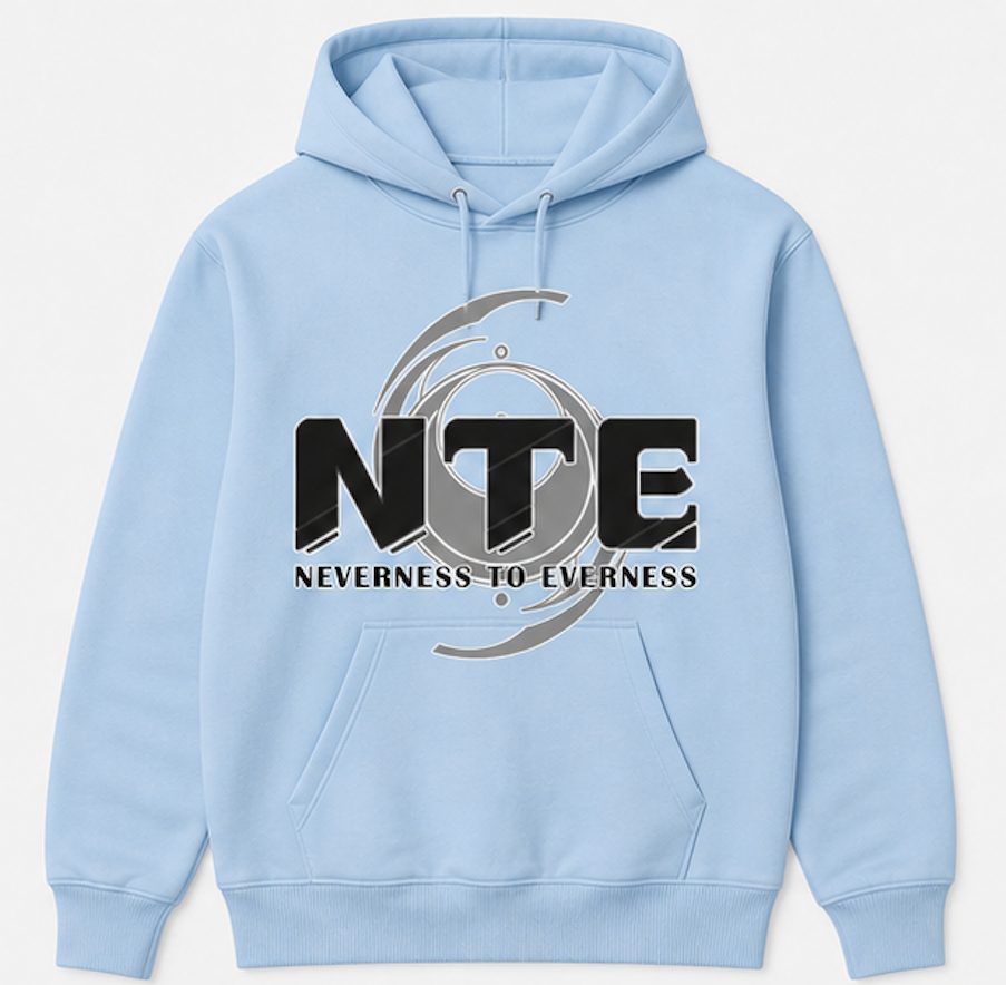 Neverness to Everness Light Blue Hoodie - Logo Design