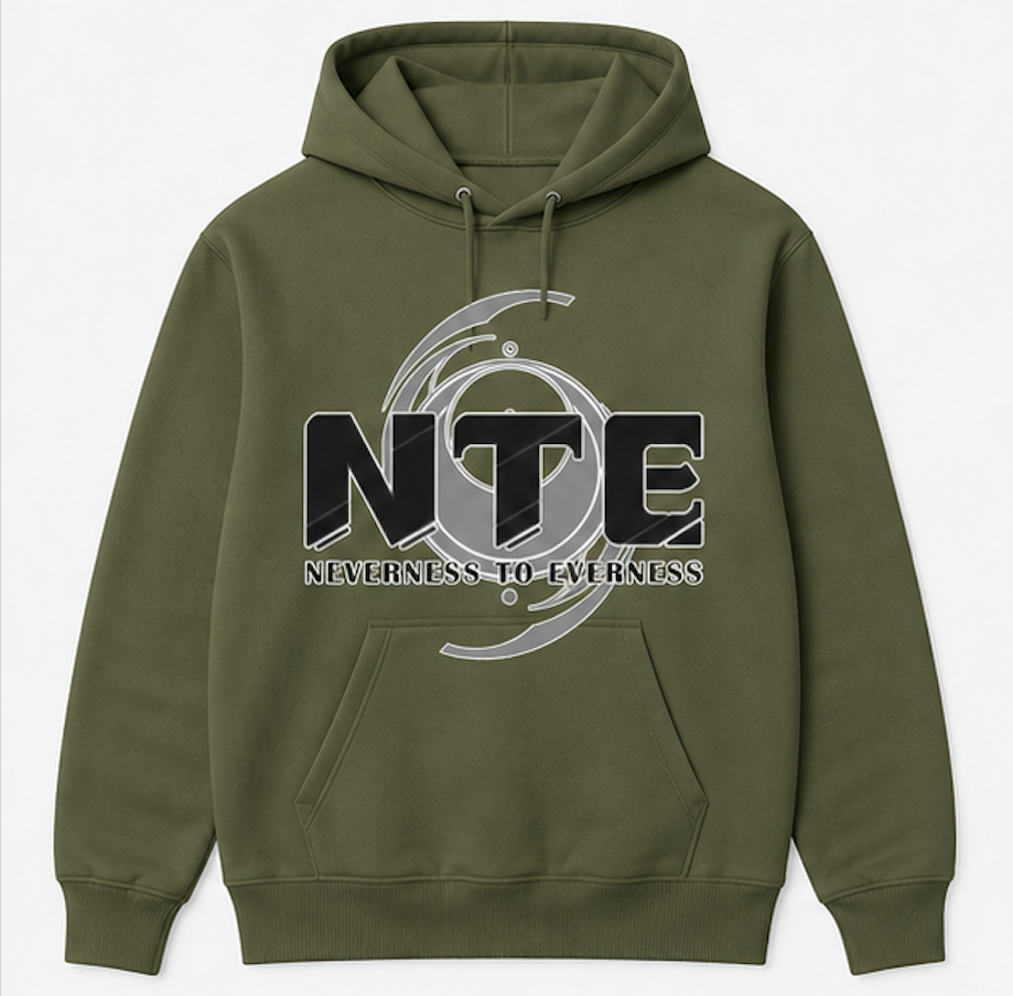 Neverness to Everness Green Army Hoodie - Logo-Design