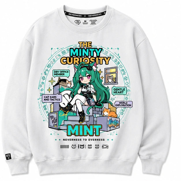 NTE White Sweatshirt - Mint