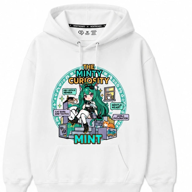 NTE White Hoodie - Mint