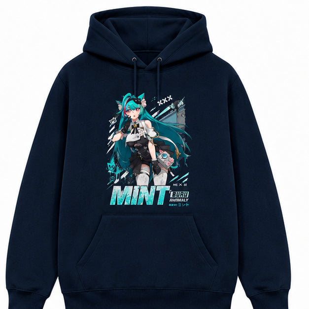 Neverness to Everness Marineblauer Hoodie – Neuwertig