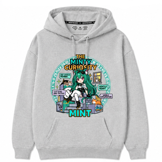 NTE Gray Hoodie - Mint