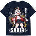 NTE Sakiri Marineblaues T-Shirt