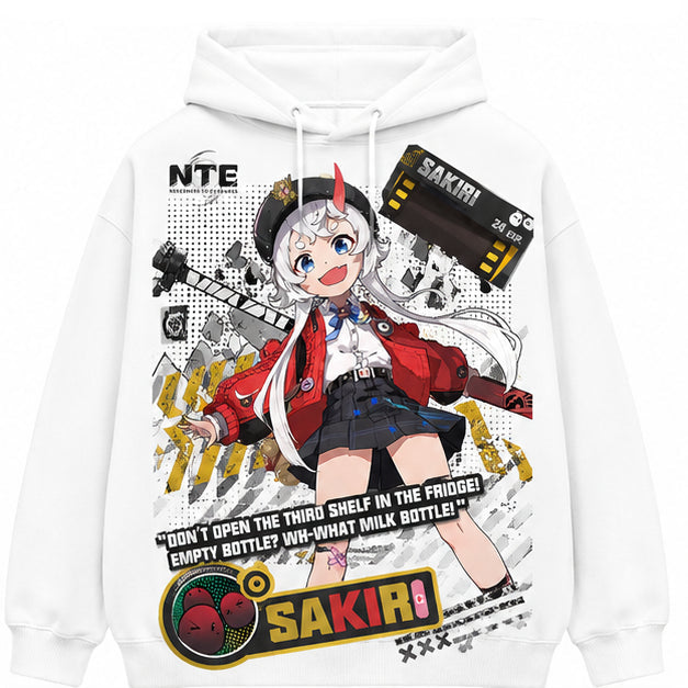 Neverness to Everness Weißer Hoodie - Sakiri
